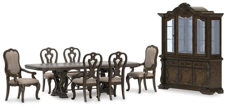 Maylee Dark Brown Dining Set view 20