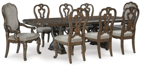 Maylee Dark Brown Dining Set view 21