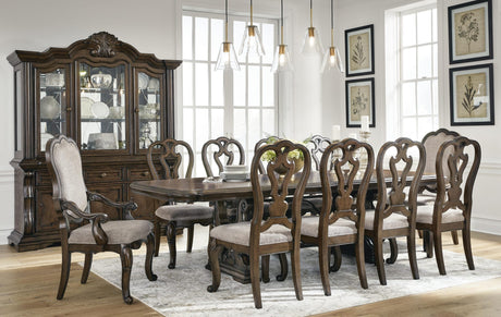 Maylee Dark Brown Dining Set view 23