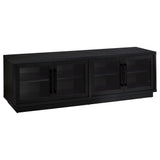 Medina 4-Door TV Stand for TVs up to 85 Inches Black from Ella Furniture