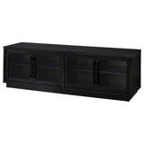 Medina 4-Door TV Stand for TVs up to 85 Inches Black view 5