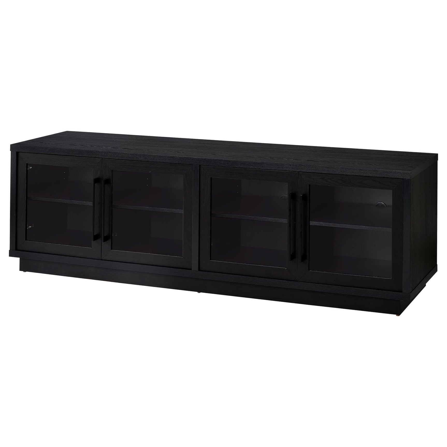 Medina 4-Door TV Stand for TVs up to 85 Inches Black view 5