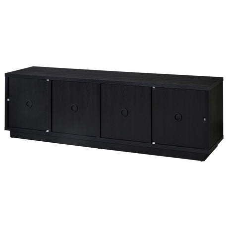 Medina 4-Door TV Stand for TVs up to 85 Inches Black view 8