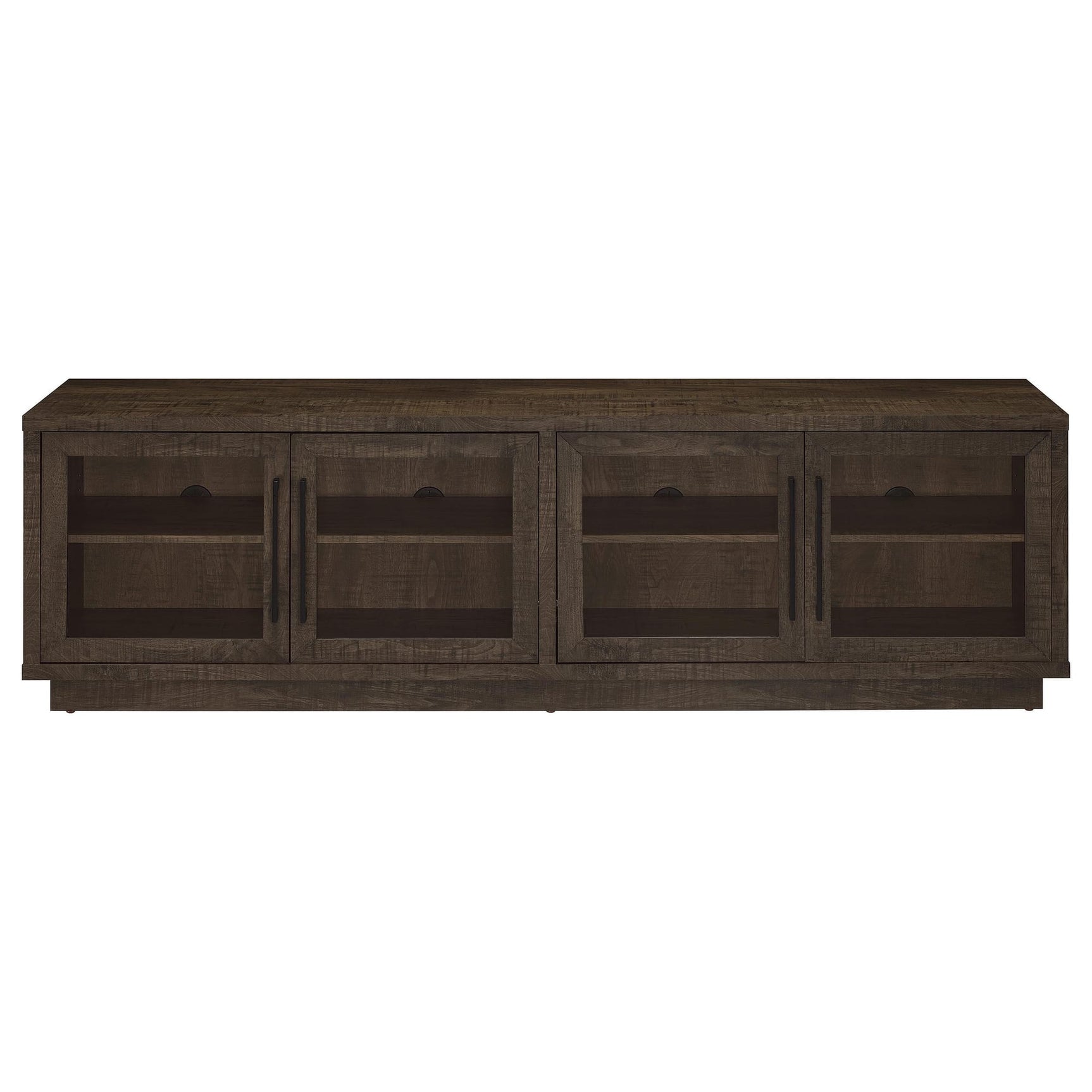 Medina 4-Door TV Stand for TVs up to 85 Inches Dark Rustic Mango view 4