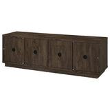 Medina 4-Door TV Stand for TVs up to 85 Inches Dark Rustic Mango view 8