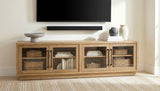 Medina 4-Door TV Stand for TVs up to 85 Inches Golden Oak view 2