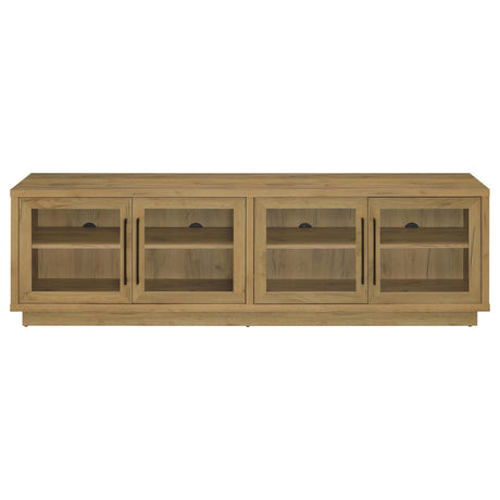 Medina 4-Door TV Stand for TVs up to 85 Inches Golden Oak view 4