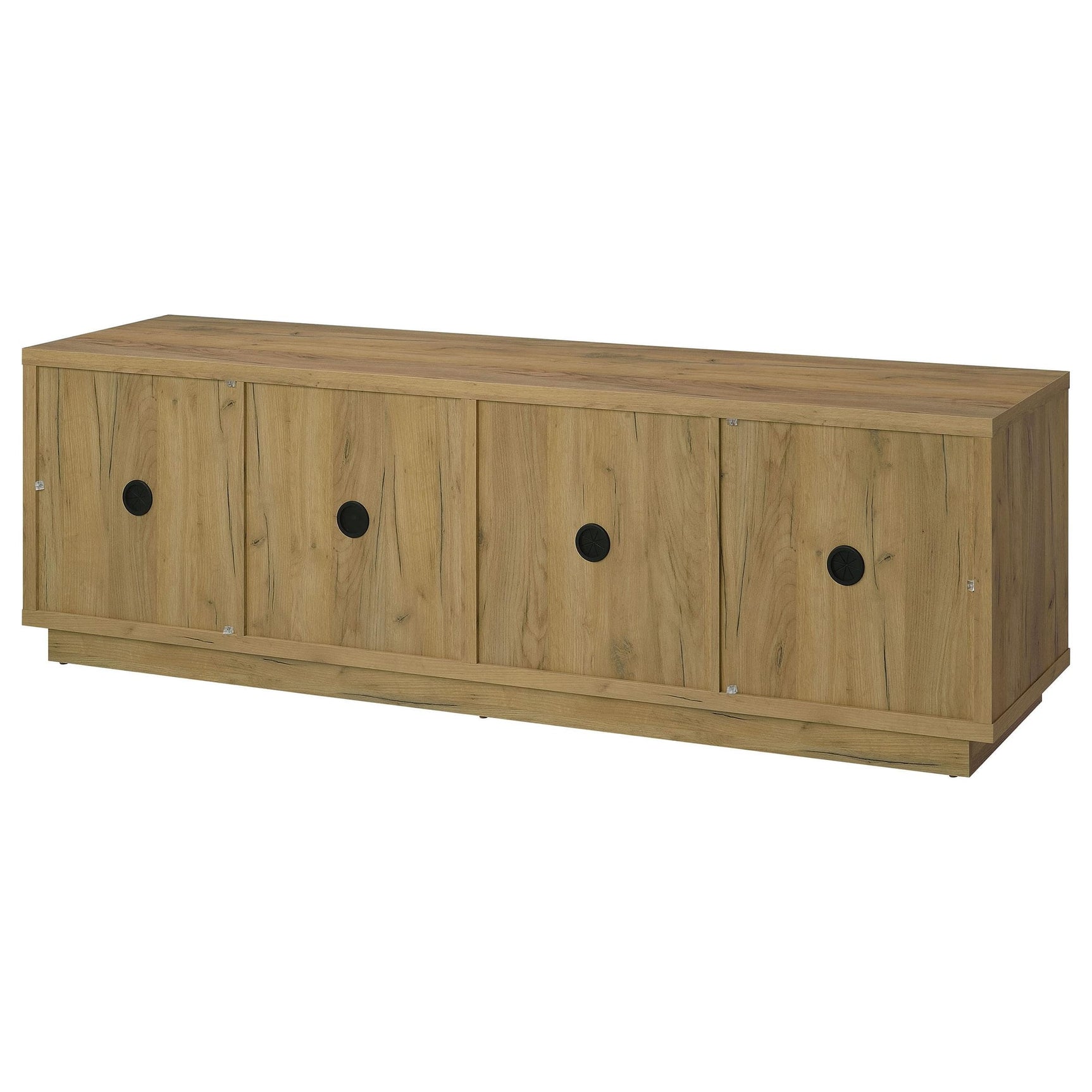 Medina 4-Door TV Stand for TVs up to 85 Inches Golden Oak view 8