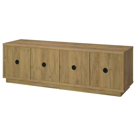 Medina 4-Door TV Stand for TVs up to 85 Inches Golden Oak view 8