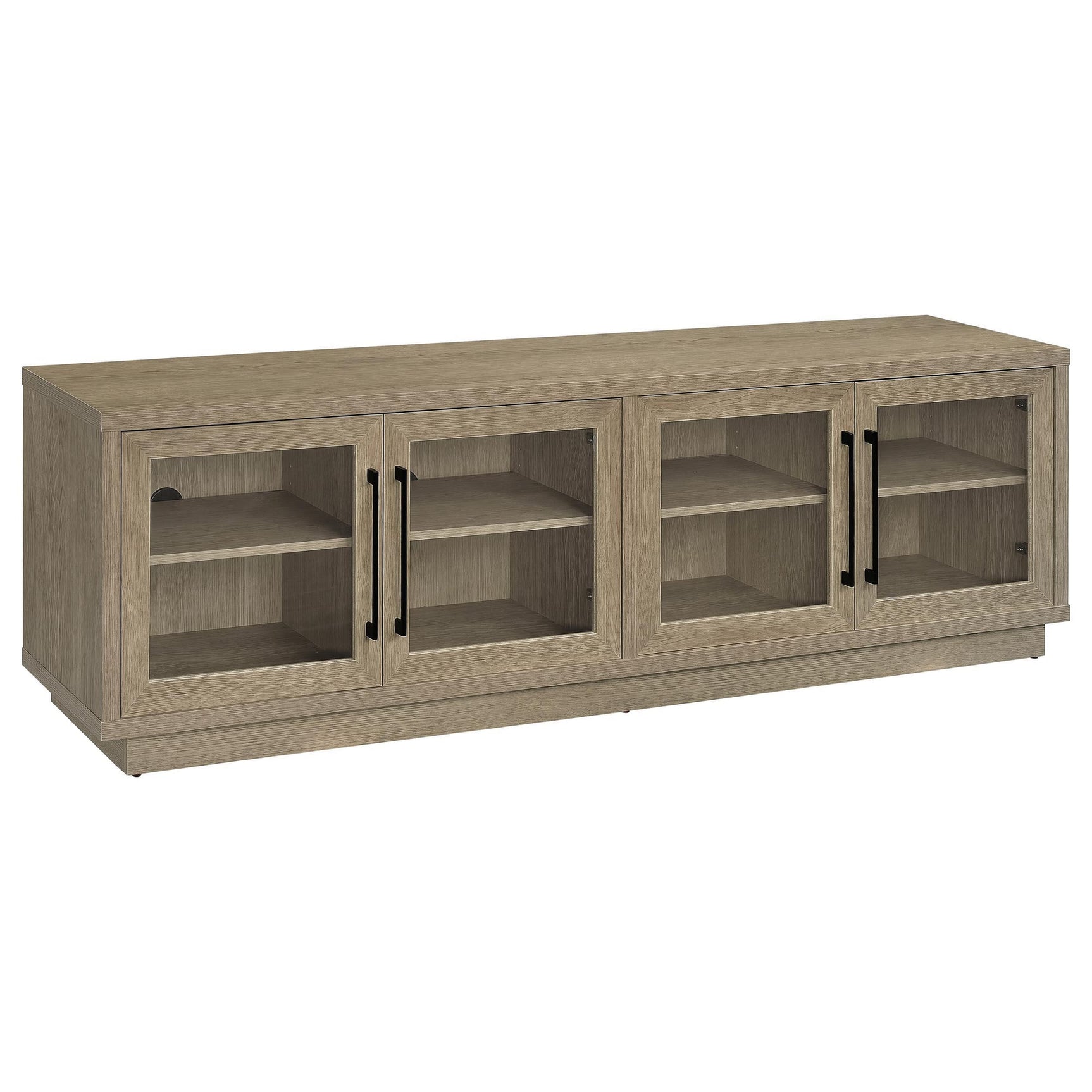 Medina 4-Door TV Stand for TVs up to 85 Inches Latte from Ella Furniture