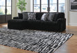 Midnight-Madness Onyx 3-Piece Sectional with Chaise from Ella Furniture