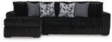 Midnight-Madness Onyx 3-Piece Sectional with Chaise view 2
