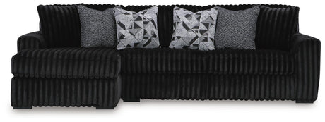 Midnight-Madness Onyx 3-Piece Sectional with Chaise view 2