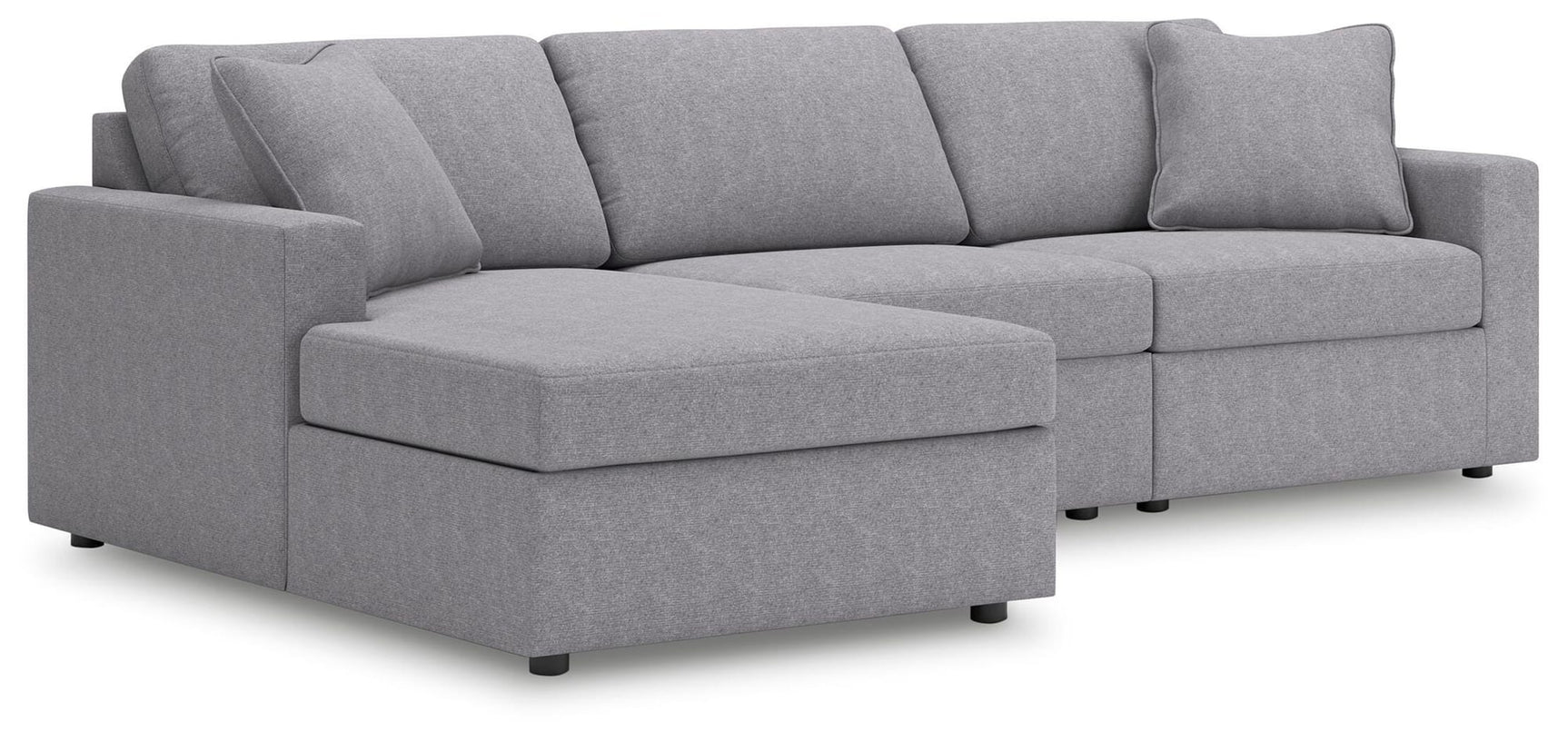 Modmax Granite 3-Piece Sectional Sofa Storage Chaise from Ella Furniture