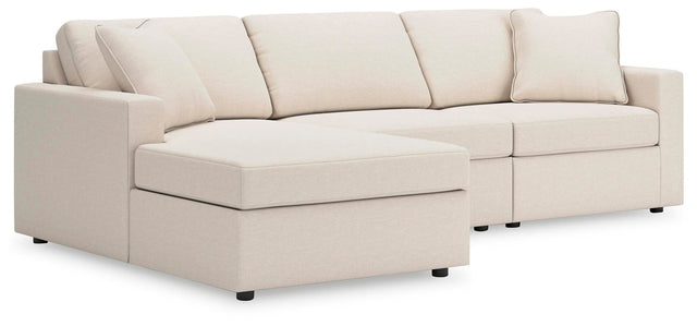 Modmax Oyster 3-Piece Sectional Sofa Storage Chaise from Ella Furniture