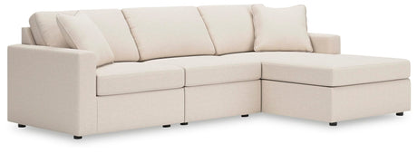 Modmax Oyster 3-Piece Sectional Sofa Storage Chaise from Ella Furniture