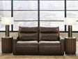 ModZ Chocolate 2-Piece Power Reclining Sectional Loveseat from Ella Furniture