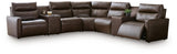 ModZ Chocolate 7-Piece Power Reclining Sectional with Audio Consoles view 6