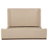 Nala Eastern King Fabric Upholstered Platform Bed Tan view 4