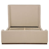 Nala Queen Fabric Upholstered Platform Bed Tan view 4