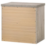 Nevado Farmhouse 2-Drawer Nightstand Grey and Weathered Taupe view 8