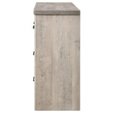 Nevado Farmhouse 7-Drawer Dresser Grey and Weathered Taupe view 5