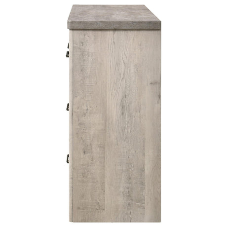 Nevado Farmhouse 7-Drawer Dresser Grey and Weathered Taupe view 5