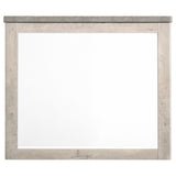 Nevado Farmhouse Beveled Dresser Mirror Grey and Weathered Taupe view 3