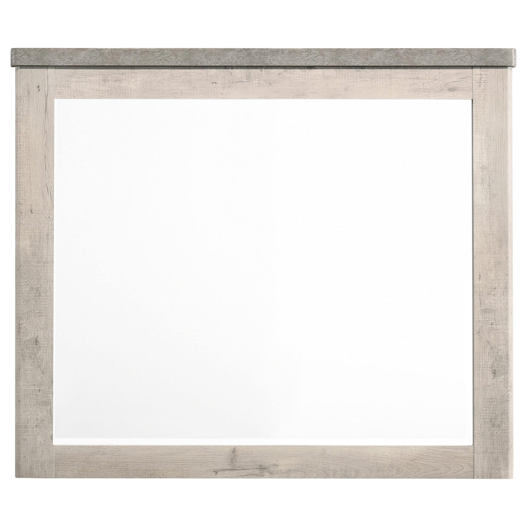 Nevado Farmhouse Beveled Dresser Mirror Grey and Weathered Taupe view 3
