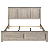 Nevado Farmhouse Eastern King Panel Bed Grey and Weathered Taupe view 4
