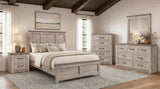 Nevado Farmhouse Eastern King Panel Bed Grey and Weathered Taupe view 11