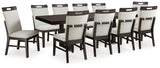 Neymorton Dark Grayish Brown Dining Set from Ella Furniture