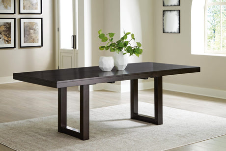Neymorton Dark Grayish Brown Dining Set view 14