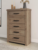 Oliandon Light Brown Panel Bedroom Set view 3