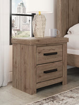 Oliandon Light Brown Panel Bedroom Set view 6