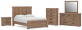 Oliandon Light Brown Panel Bedroom Set view 40