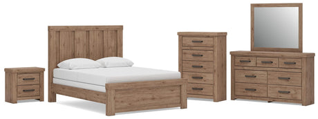 Oliandon Light Brown Panel Bedroom Set view 40