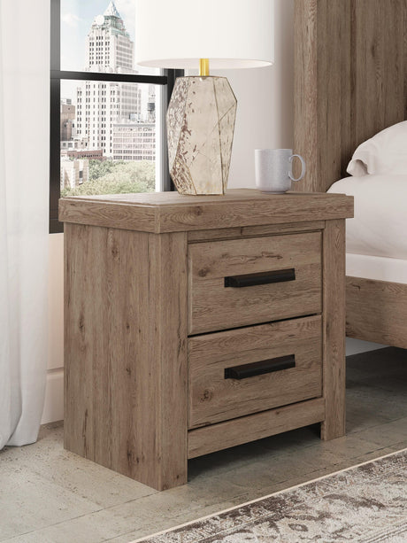 Oliandon Light Brown Panel Storage Bedroom Set view 5