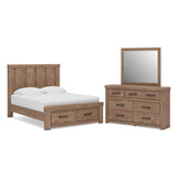 Oliandon Light Brown Panel Storage Bedroom Set view 10