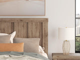 Oliandon Light Brown Panel Storage Bedroom Set Queen 3: Bed, Dresser, Mirror from Ella Furniture