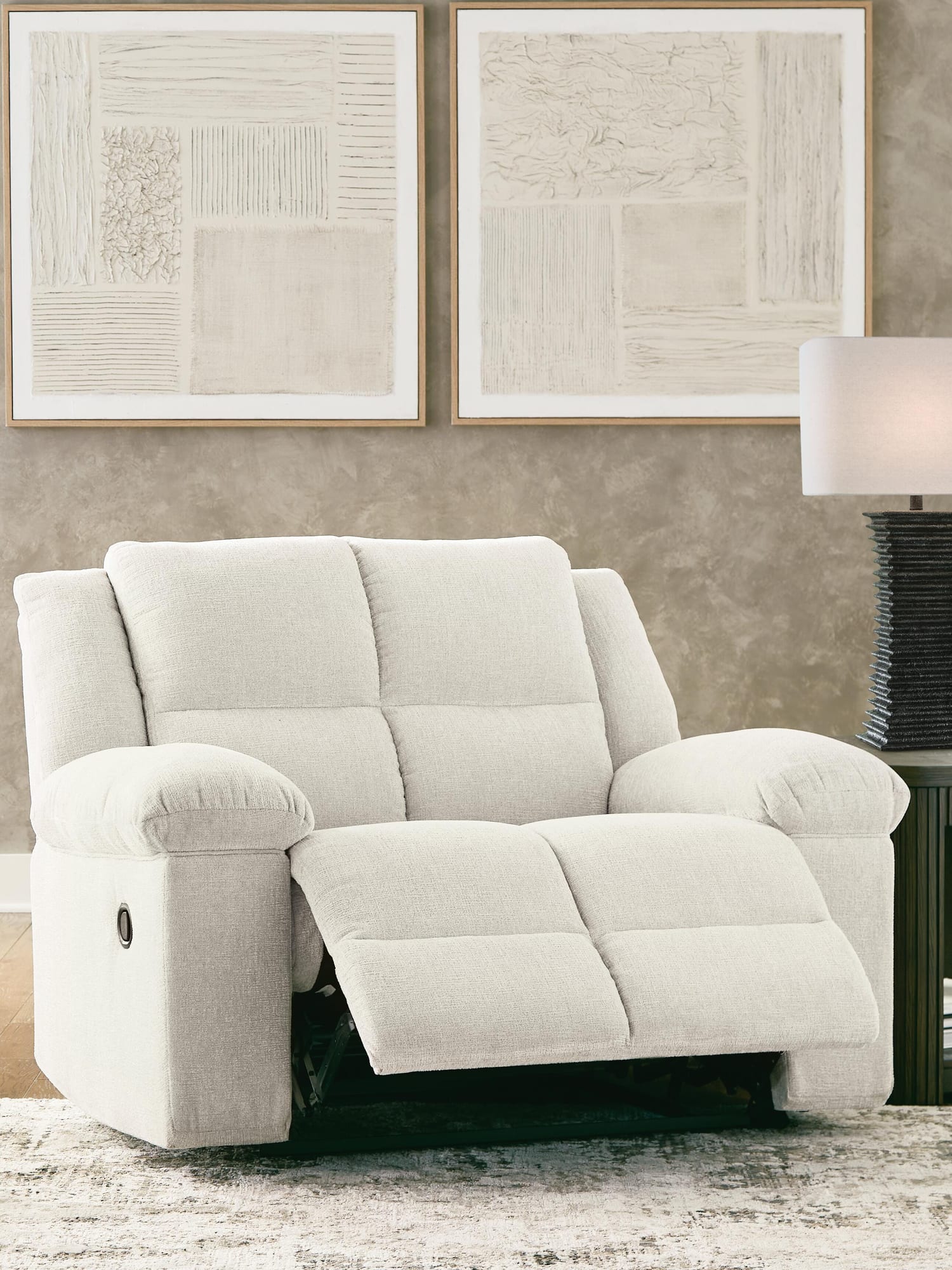 Orlen Winter Performance Fabric,Next-Gen Nuvella™,Chenille Oversized Recliner view 7