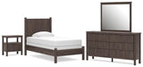 Pamytta Brown Panel Bedroom Set view 2