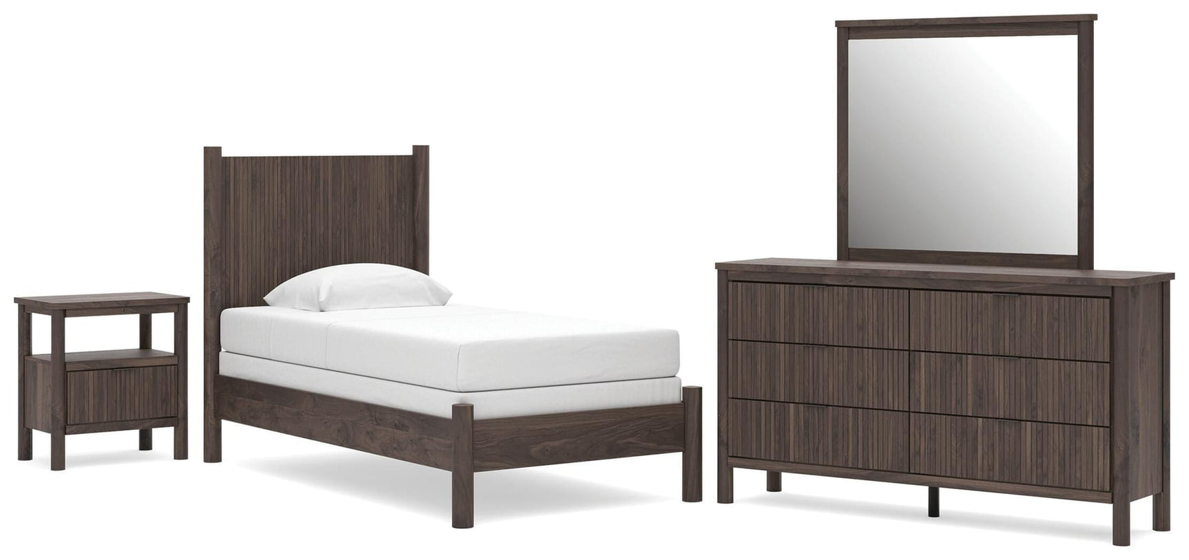 Pamytta Brown Panel Bedroom Set view 2