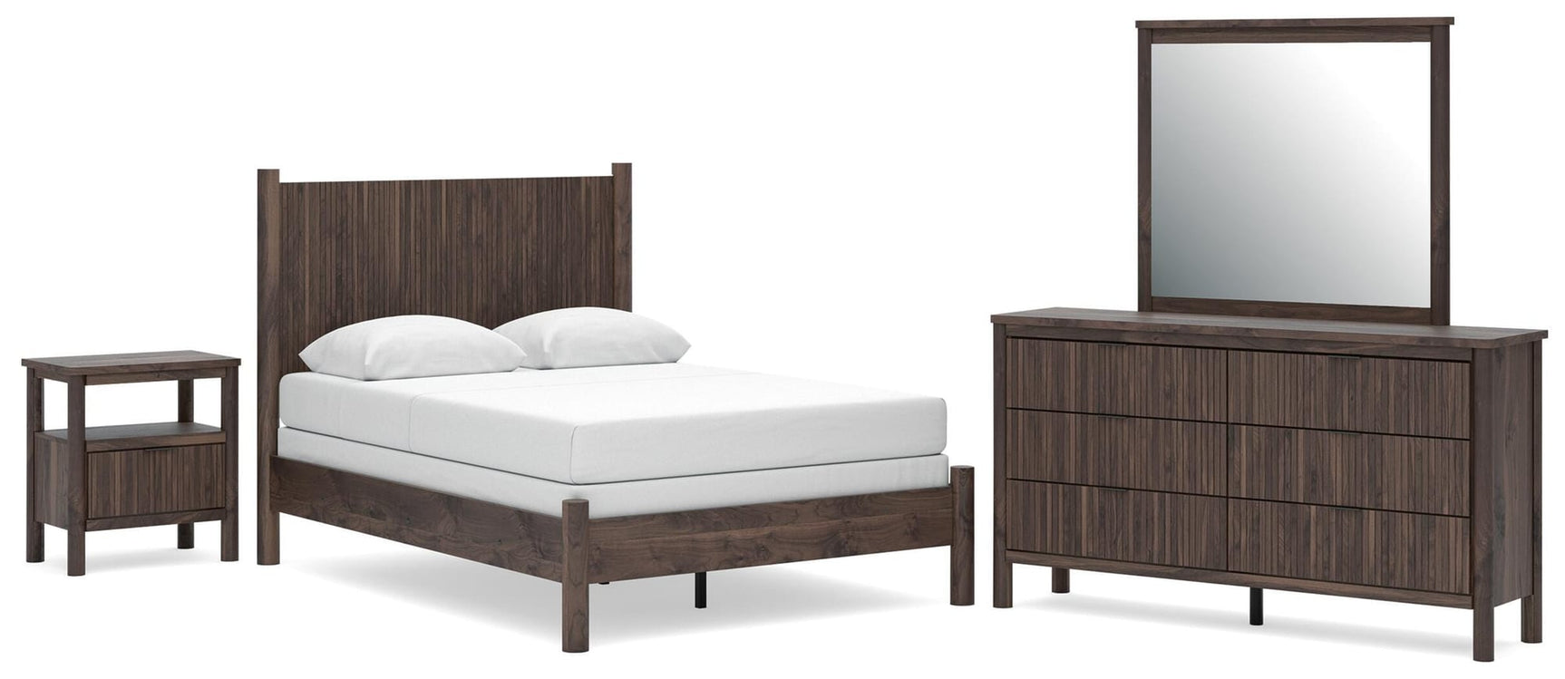 Pamytta Brown Panel Bedroom Set view 3