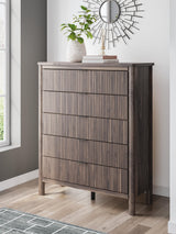 Pamytta Brown Panel Bedroom Set Queen 4: Bed, Dresser, Mirror, Chest from Ella Furniture