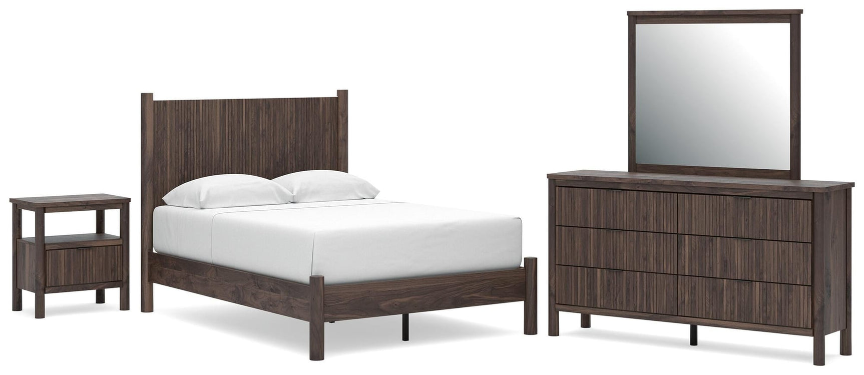 Pamytta Brown Platform Bedroom Set view 2