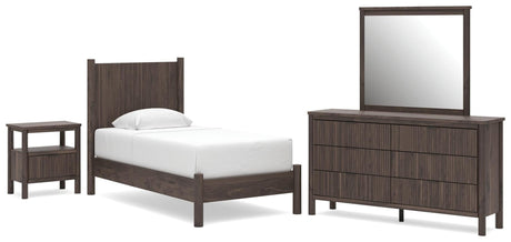 Pamytta Brown Platform Bedroom Set view 3