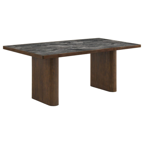 Parry 80-inch Smart Top Paladina Dining Table Dark Walnut from Ella Furniture