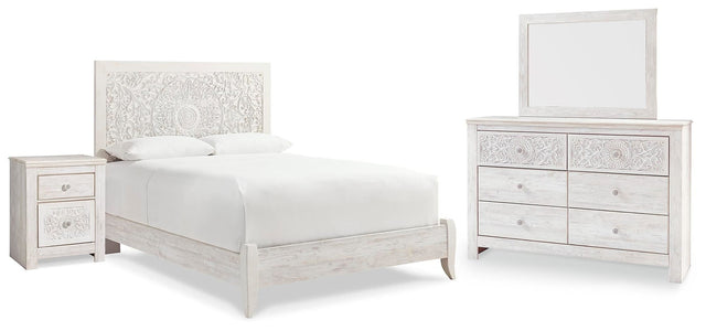 Paxberry Whitewash Panel Bedroom Set from Ella Furniture