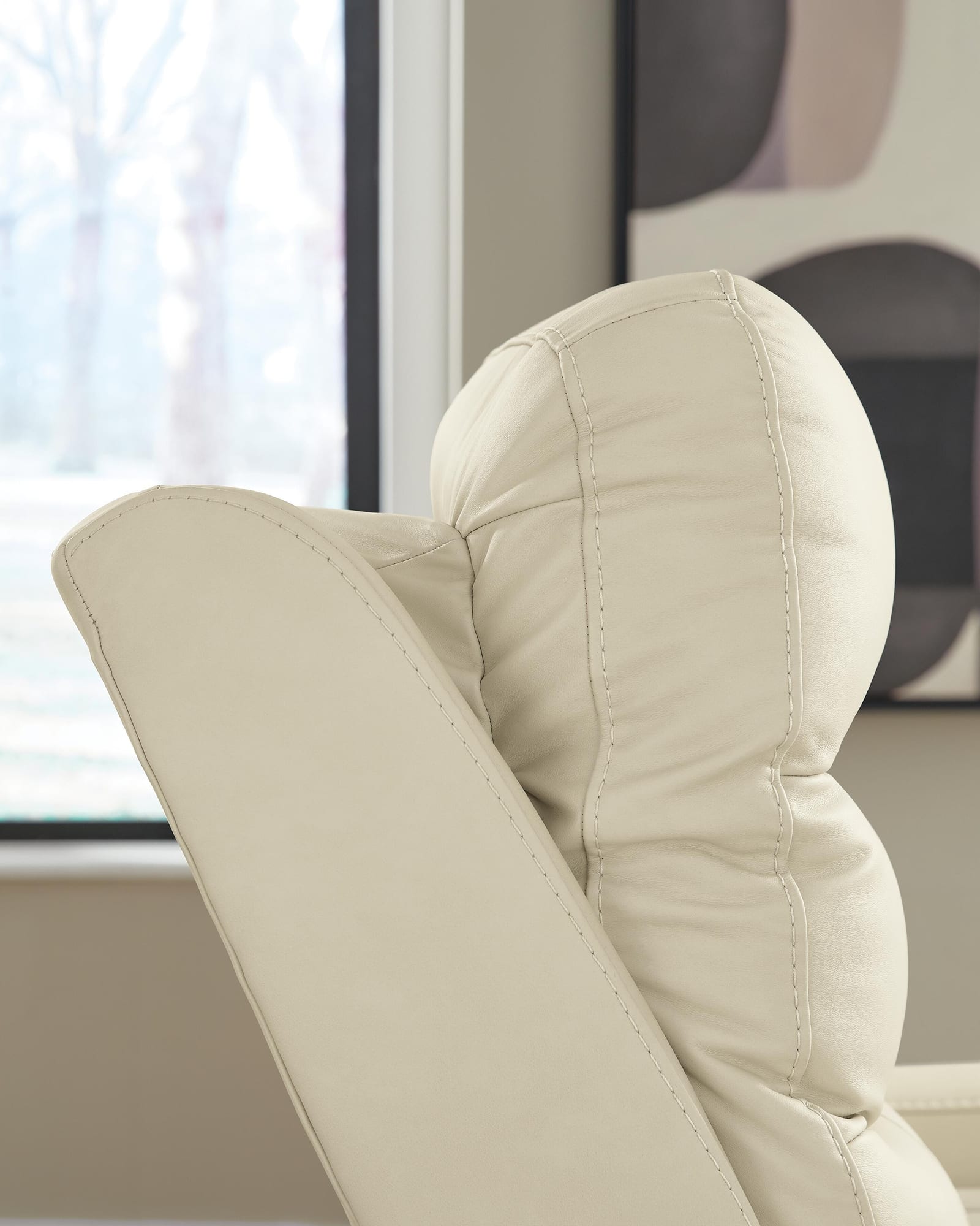 Pennacle Pier Canvas Leather Power Recliner view 2